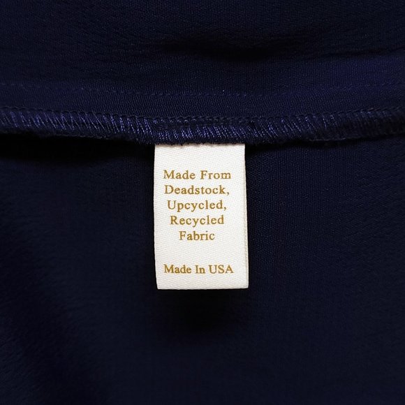 Christy Dawn Lennon Dress XS Midnight Navy Blue Puff Sleeves Midi Boho Country - Picture 14 of 16